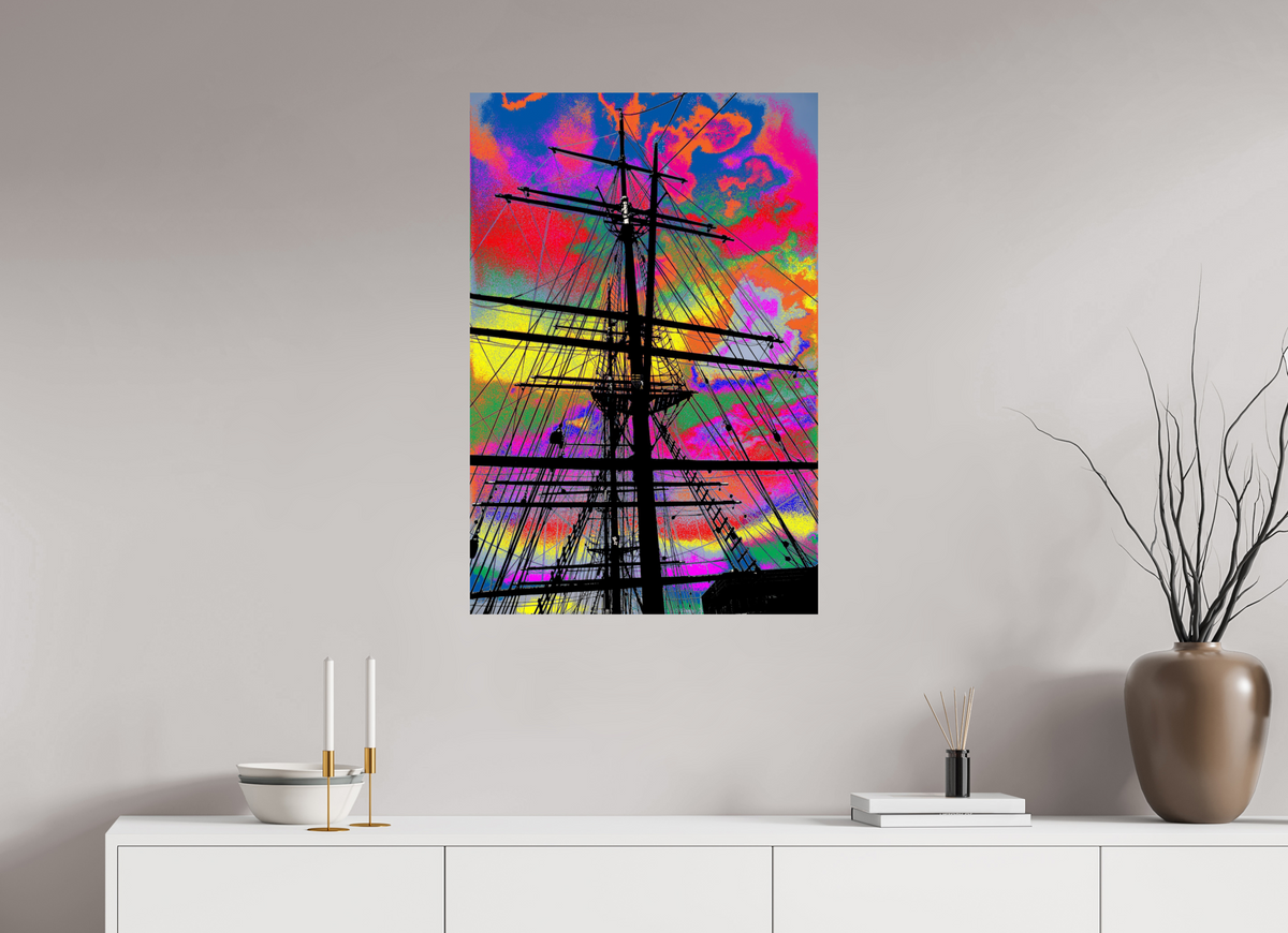 60 x 90 cm, Photo Print On Fuji Crystal DP II Segelschulschiff Deutschland 1