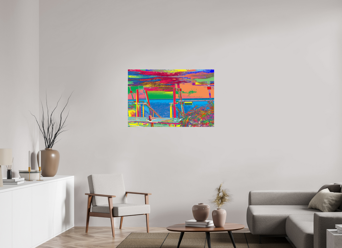105 x 70 cm, Photo Print Under Acrylic Glass 822 Mein Schiff 6 Himmel & Meer Lounge