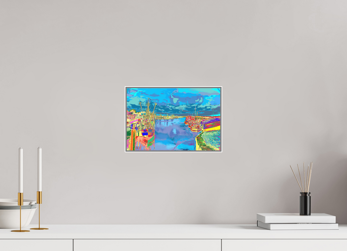 30 x 20 cm, Acryl Matt Artbox 25mm weiß 731 Greetsiel