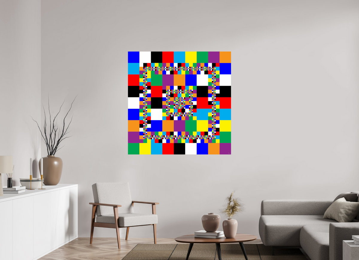 120 x 120 cm, Photo Print On Fuji Crystal DP II Nonett