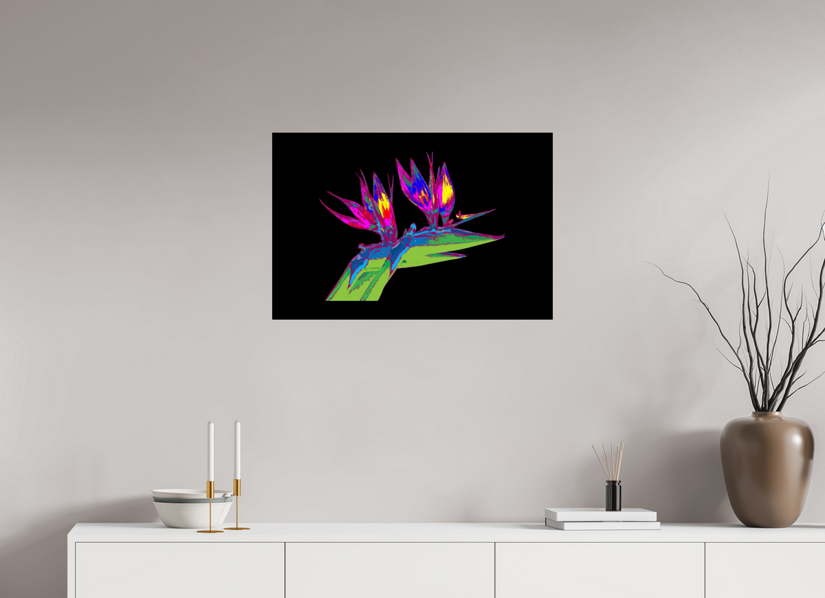 75 x 50 cm, Photo Print Under Acrylic Glass Papageienblume