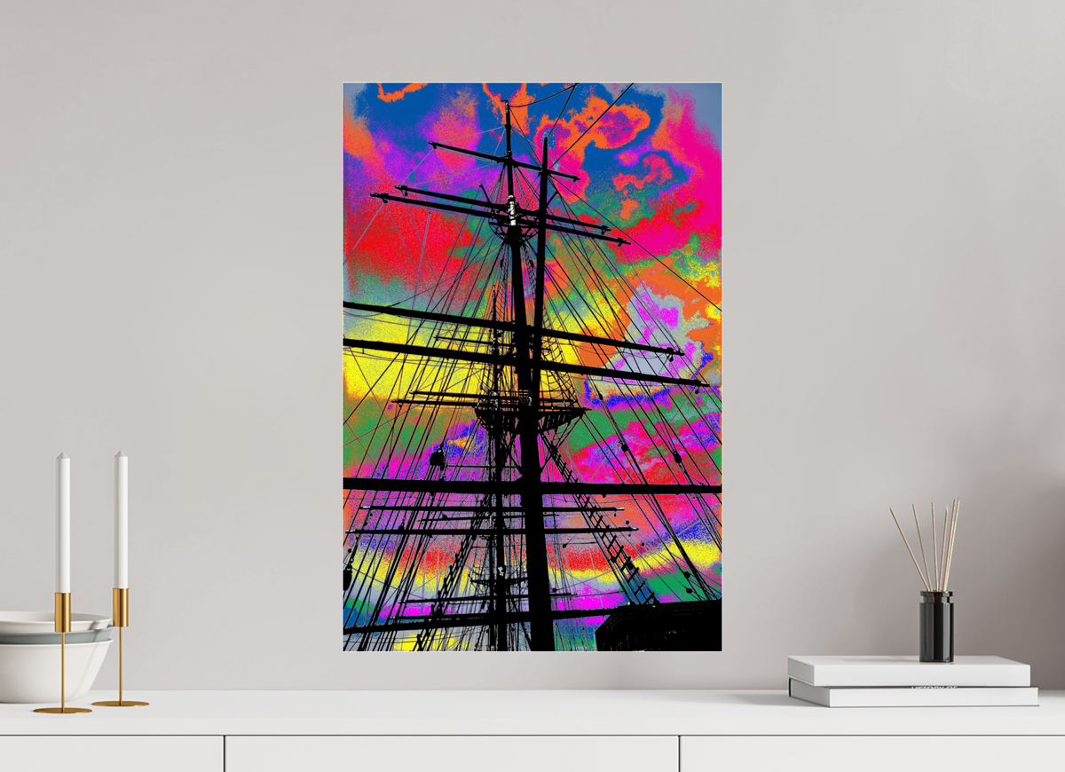 40 x 60 cm, Photo Print Under Acrylic Glass Segelschulschiff Deutschland 1