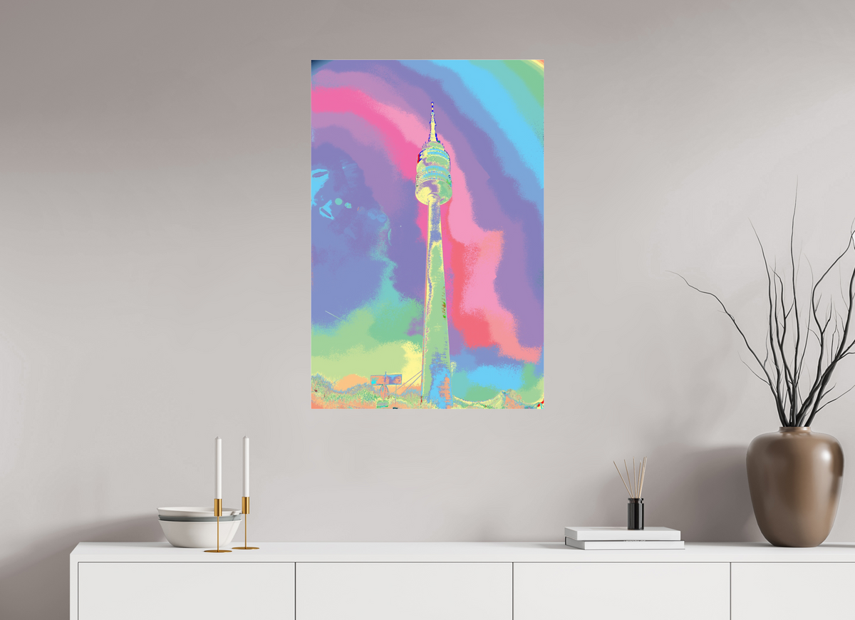 60 x 90 cm, Photo Print Under Acrylic Glass Fernsehturm Dortmund