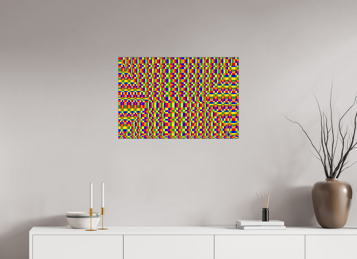 74,1 x 50 cm, Foto hinter Acryl Glas glänzend, Slim Line schwarz 078 Quintett