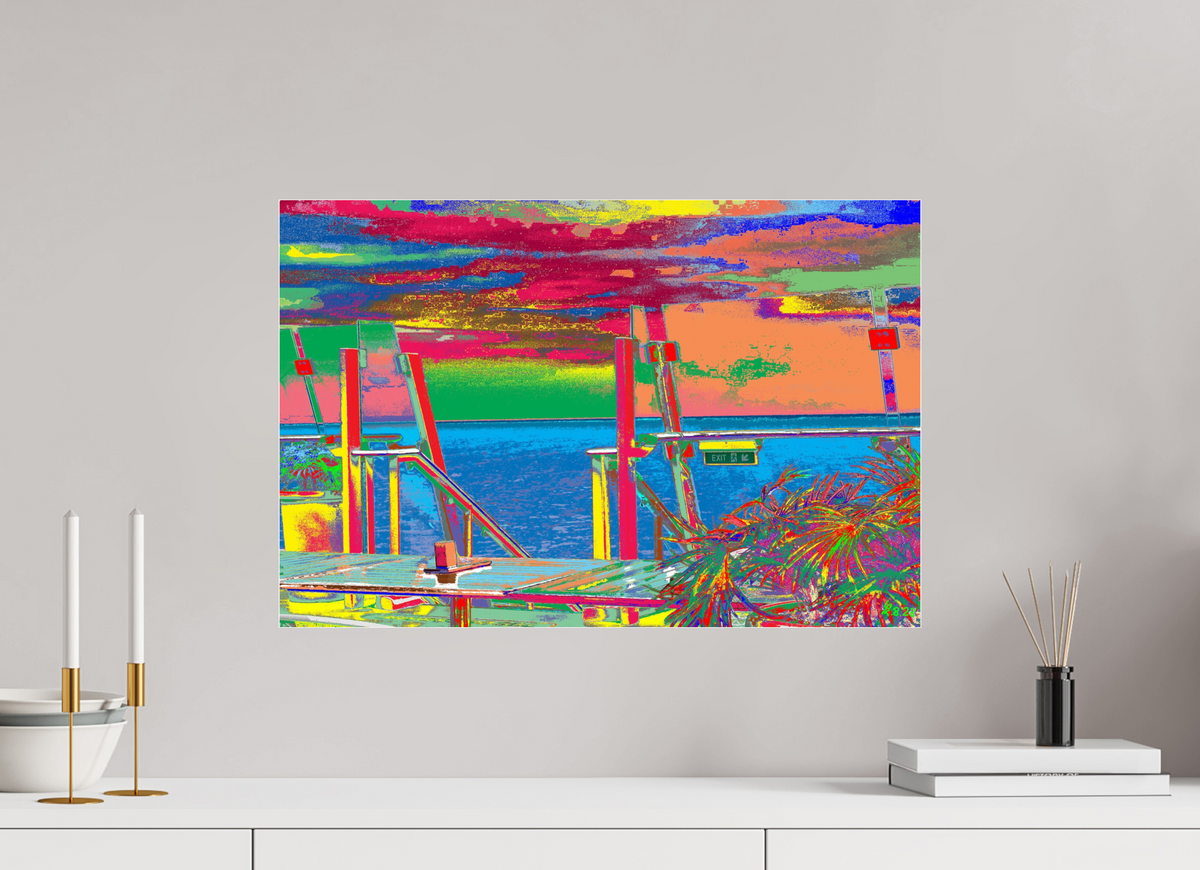 60 x 40 cm, Photo Print Under Acrylic Glass 822 Mein Schiff 6 Himmel & Meer Lounge