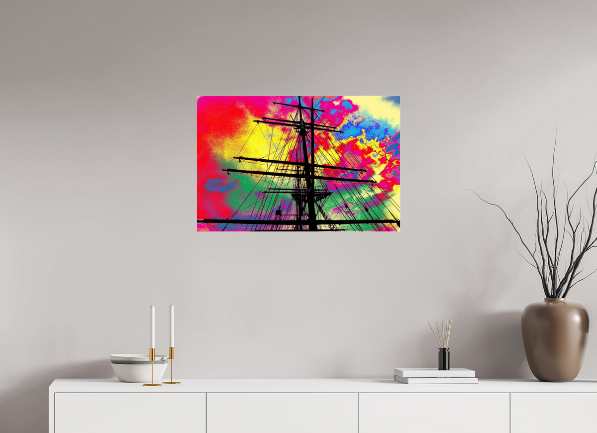 75 x 50 cm, Photo Print Under Acrylic Glass Segelschulschiff Deutschland 2