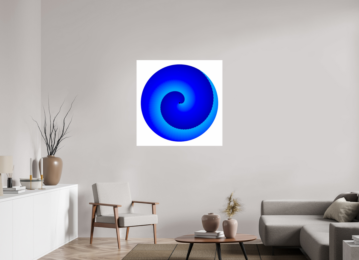 100 x 100 cm, Photo Print On Fuji Crystal DP II Blauer Kreisel
