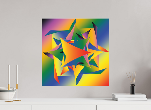 50 x 50 cm, Foto unter Acrylglas matt, Slimline silber 000