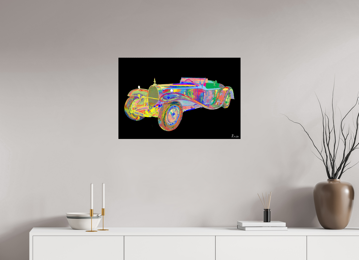 75 x 50 cm, Photo Print Under Acrylic Glass Bugatti